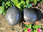 Polished Large Basalt Pharaoh Stone Palm Stones x 3 From Iron Duke Mine, Zimbabwe - Toprock Gemstones and Minerals 