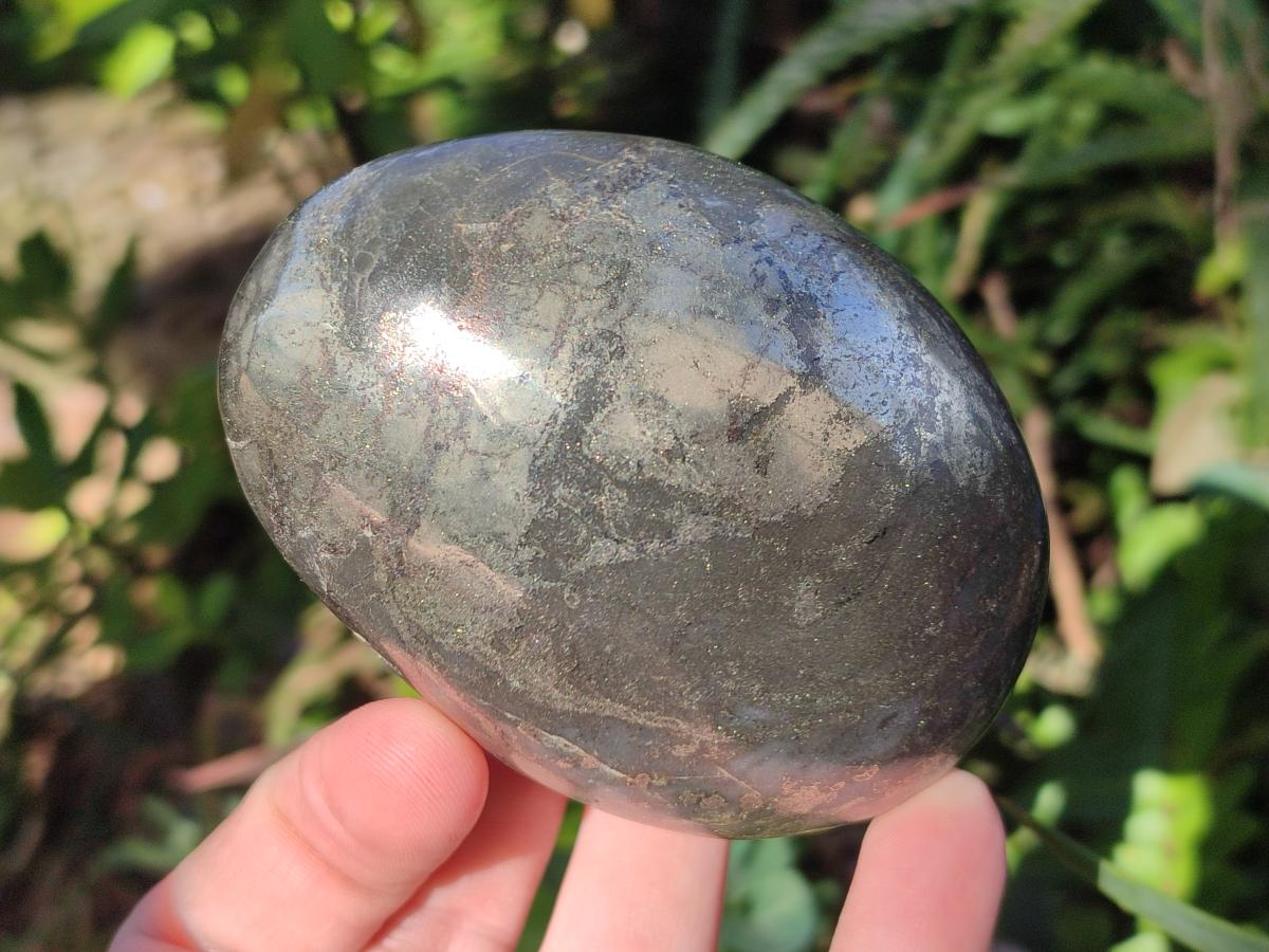 Polished Large Basalt Pharaoh Stone Palm Stones x 3 From Iron Duke Mine, Zimbabwe - Toprock Gemstones and Minerals 
