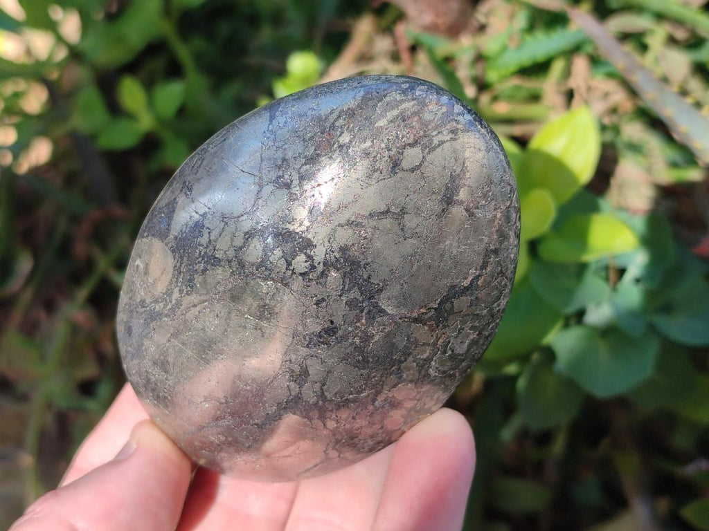 Polished Large Basalt Pharaoh Stone Palm Stones x 3 From Iron Duke Mine, Zimbabwe - Toprock Gemstones and Minerals 