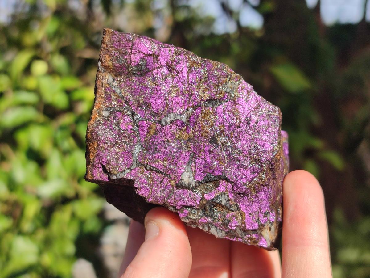 Natural Metallic Cobbed Purpurite Specimens x 6 From Erongo, Namibia - Toprock Gemstones and Minerals 