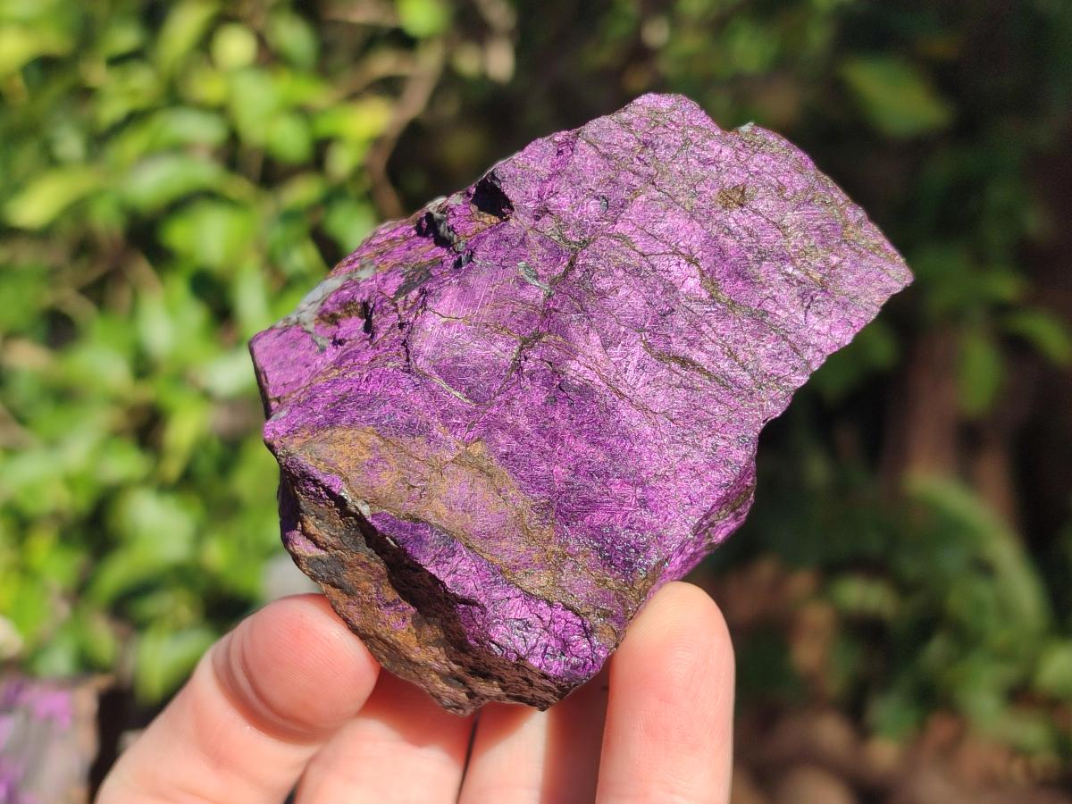 Natural Metallic Cobbed Purpurite Specimens x 6 From Erongo, Namibia - Toprock Gemstones and Minerals 