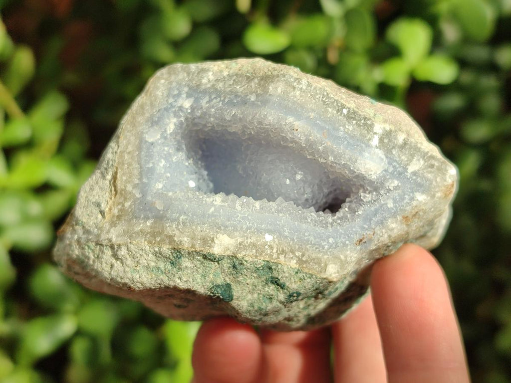 Polished Blue Lace Agate Geodes x 22 From Nsanje, Malawi - Toprock Gemstones and Minerals 