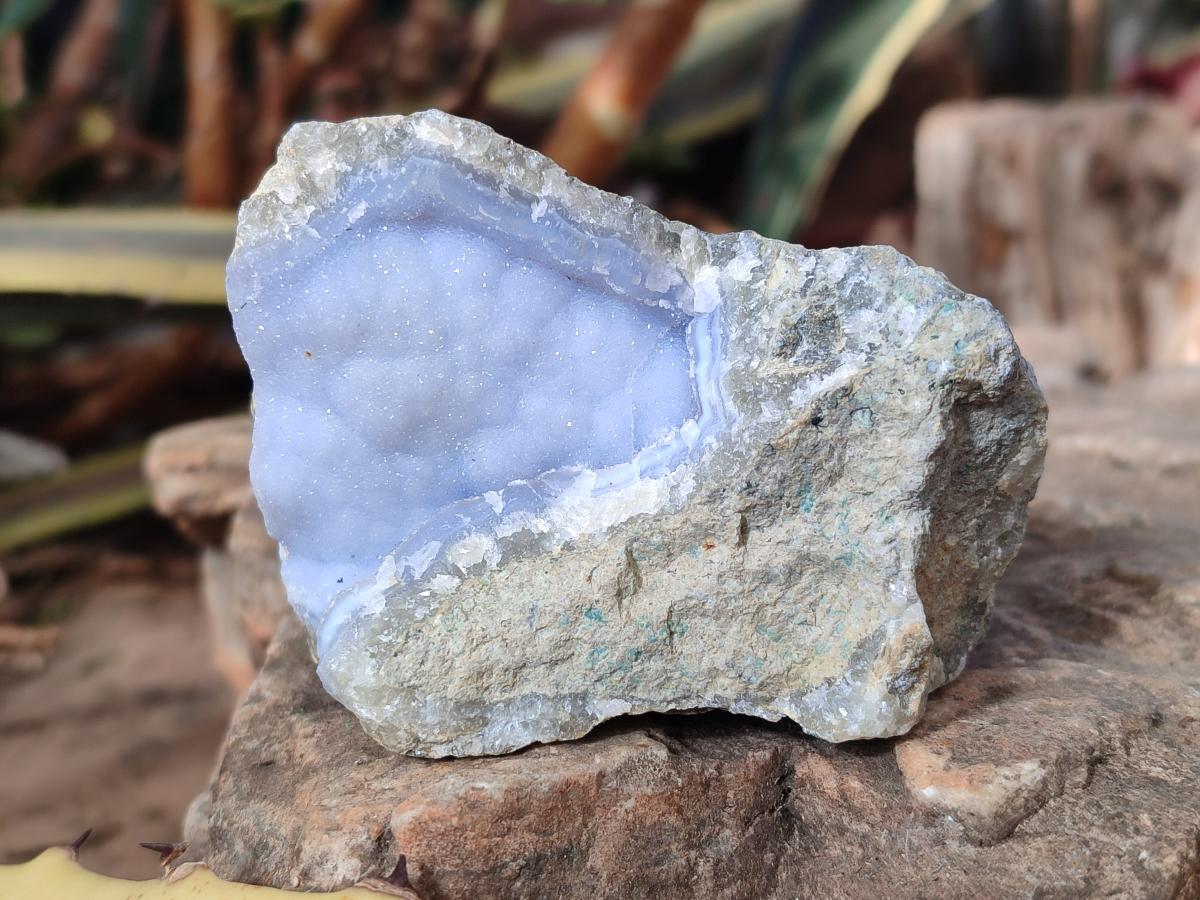 Polished Blue Lace Agate Geodes x 22 From Nsanje, Malawi - Toprock Gemstones and Minerals 