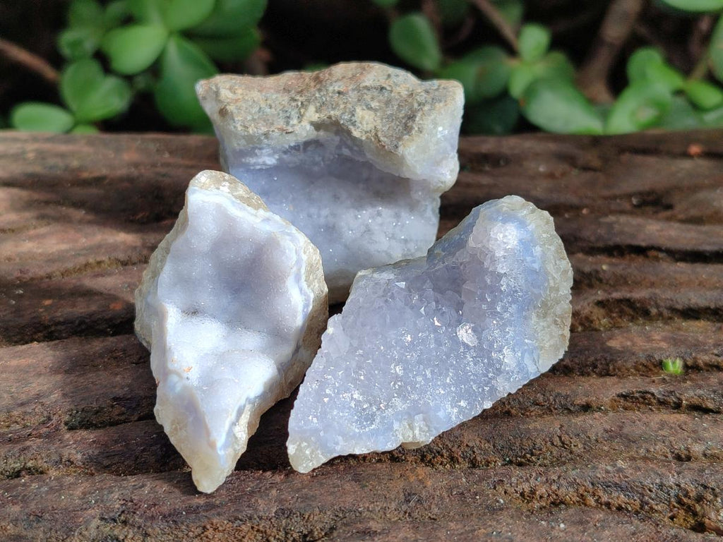 Polished Blue Lace Agate Geodes x 22 From Nsanje, Malawi - Toprock Gemstones and Minerals 