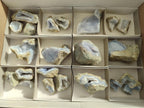 Polished Blue Lace Agate Geodes x 22 From Nsanje, Malawi - Toprock Gemstones and Minerals 