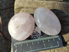Polished Gemmy Rose Quartz Palm Stones x 24 From Madagascar - Toprock Gemstones and Minerals 