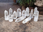 Polished Clear Quartz Display Crystals x 12 From Madagascar - Toprock Gemstones and Minerals 