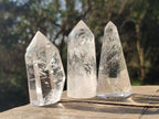 Polished Clear Quartz Display Crystals x 12 From Madagascar - Toprock Gemstones and Minerals 