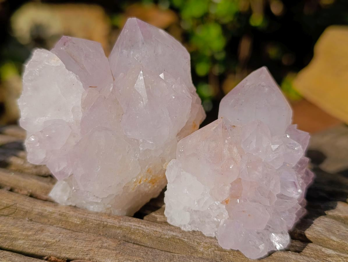 Natural Lilac Spirit Amethyst Clusters x 13 From Boekenhouthoek, South Africa - Toprock Gemstones and Minerals 