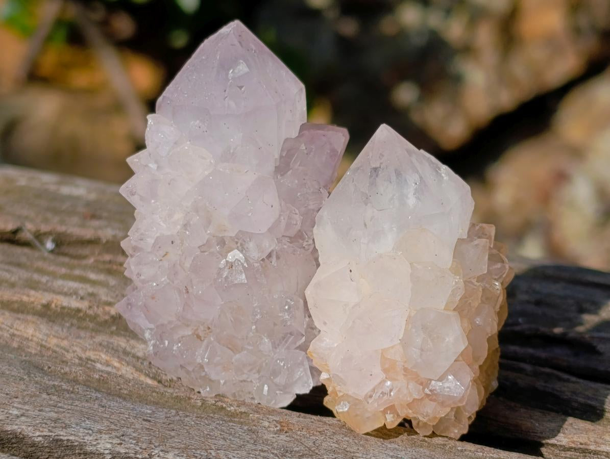 Natural Lilac Spirit Amethyst Clusters x 13 From Boekenhouthoek, South Africa - Toprock Gemstones and Minerals 