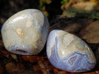 Polished Blue Lace Agate Geodes and Free Forms x 8 From Nsanje, Malawi - Toprock Gemstones and Minerals 