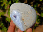 Polished Blue Lace Agate Geodes and Free Forms x 8 From Nsanje, Malawi - Toprock Gemstones and Minerals 