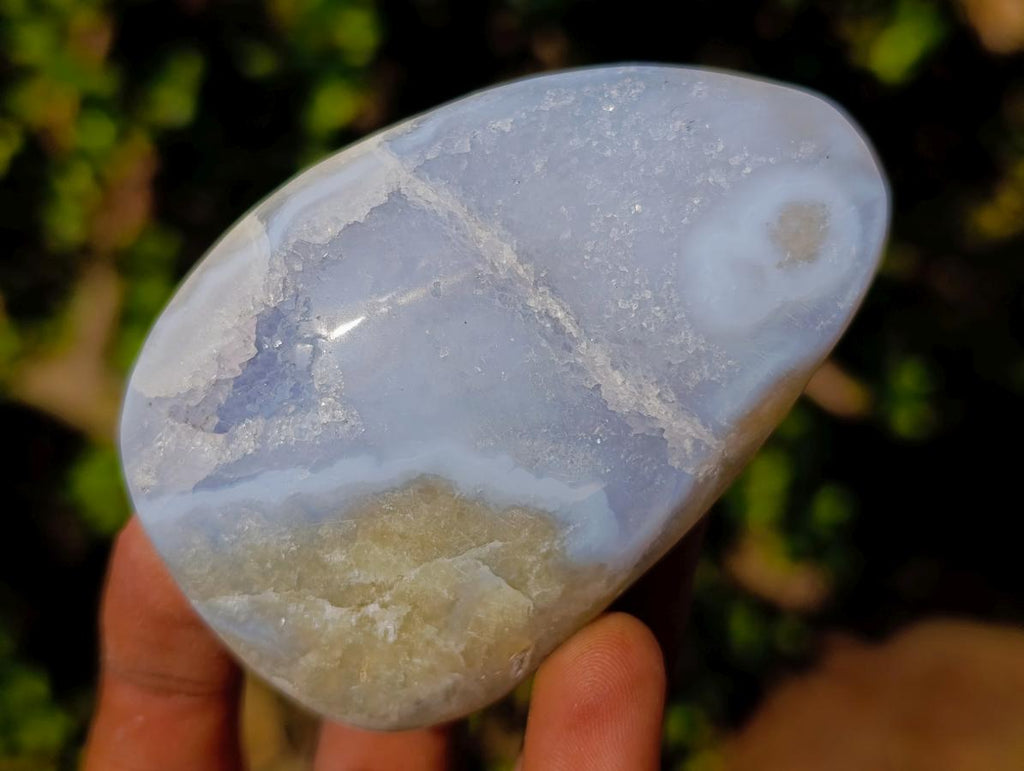 Polished Blue Lace Agate Geodes and Free Forms x 8 From Nsanje, Malawi - Toprock Gemstones and Minerals 