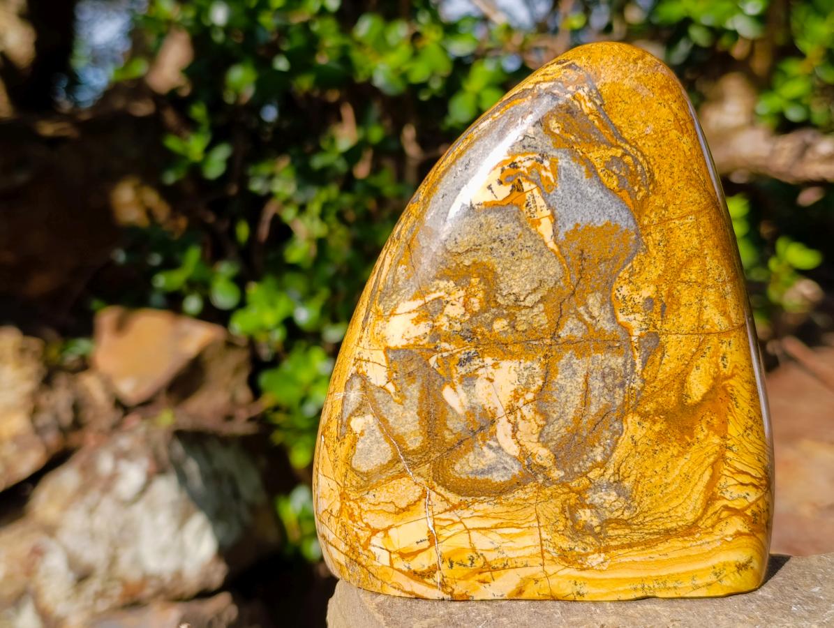 Polished Picture Stone Jasper Standing Display Pieces x 3 From Ais-Ais, Namibia - Toprock Gemstones and Minerals 