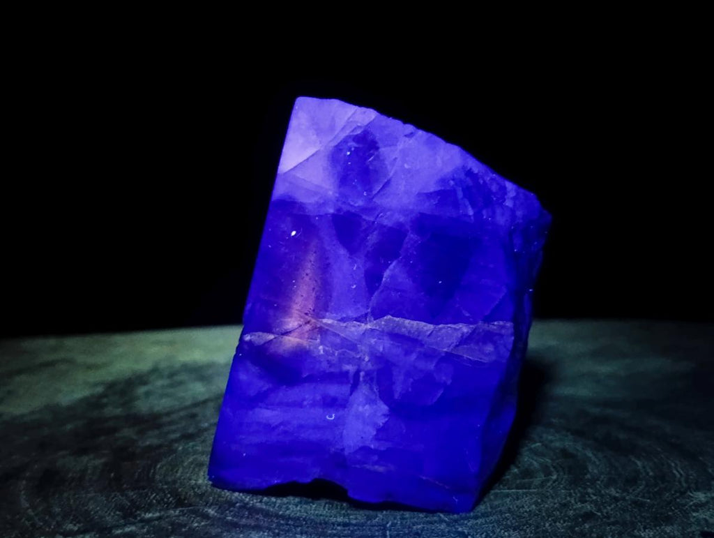 Polished One Side Watermelon Fluorite Specimens x 4 From Uis, Namibia - Toprock Gemstones and Minerals 