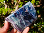 Polished One Side Watermelon Fluorite Specimens x 4 From Uis, Namibia - Toprock Gemstones and Minerals 