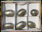 Polished Basalt Pharaoh Stone Galets x 6 From Iron Duke Mine, Zimbabwe - Toprock Gemstones and Minerals 