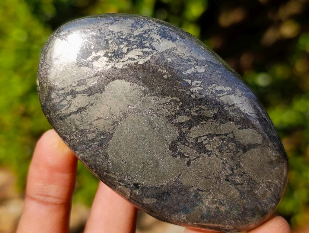 Polished Basalt Pharaoh Stone Galets x 6 From Iron Duke Mine, Zimbabwe - Toprock Gemstones and Minerals 