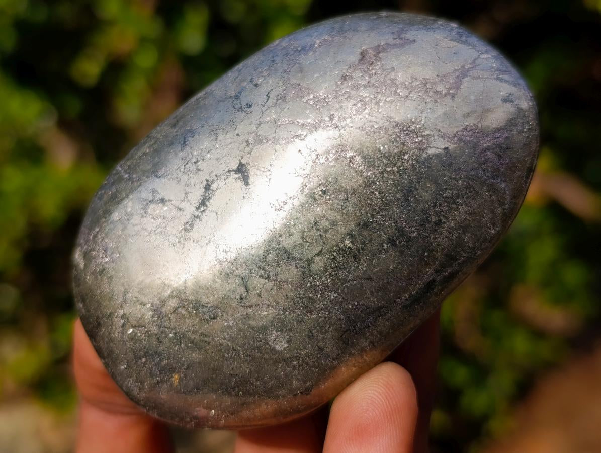 Polished Basalt Pharaoh Stone Galets x 6 From Iron Duke Mine, Zimbabwe - Toprock Gemstones and Minerals 