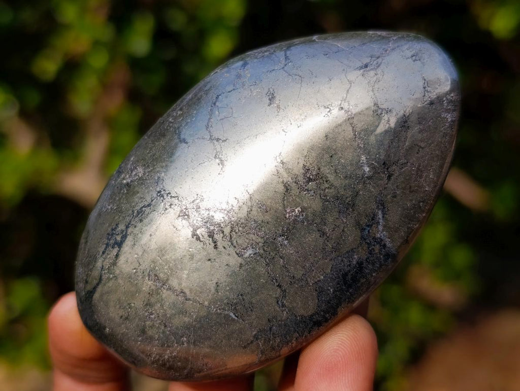 Polished Basalt Pharaoh Stone Galets x 6 From Iron Duke Mine, Zimbabwe - Toprock Gemstones and Minerals 