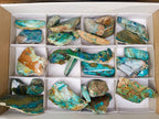 Polished Shattuckite Free Form Slices with Associated Minerals x 28 From Kaokoveld, Namibia - Toprock Gemstones and Minerals 