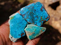 Polished Shattuckite Free Form Slices with Associated Minerals x 28 From Kaokoveld, Namibia - Toprock Gemstones and Minerals 