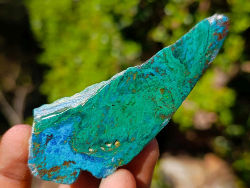 Polished Shattuckite Free Form Slices with Associated Minerals x 28 From Kaokoveld, Namibia - Toprock Gemstones and Minerals 