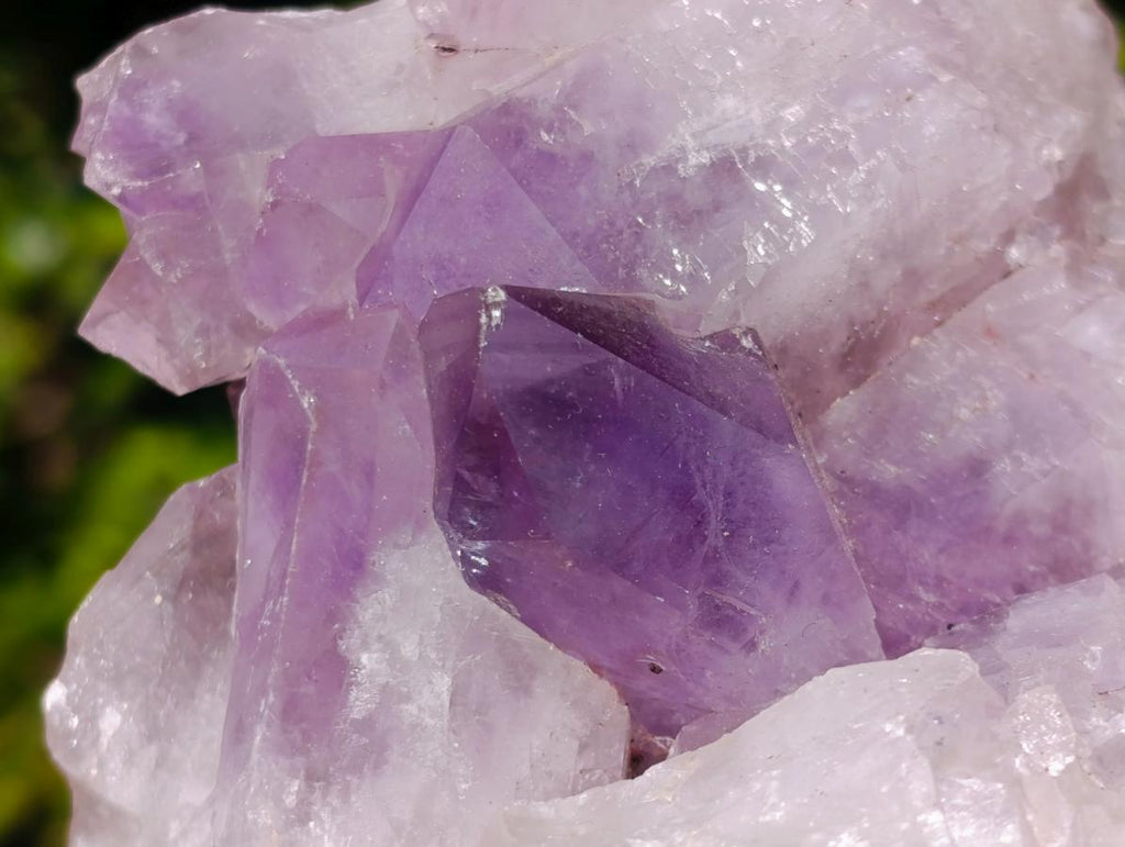 Natural Jacaranda Amethyst Crystal Clusters x 2 From Mumbwa, Zambia - Toprock Gemstones and Minerals 