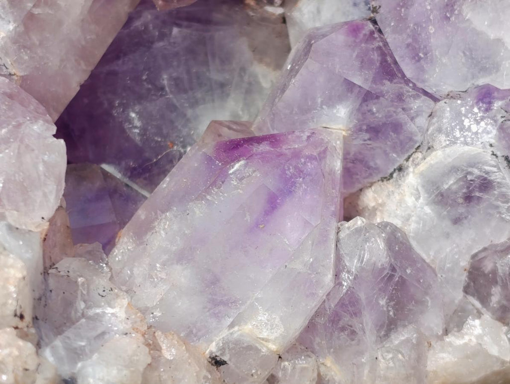 Natural Jacaranda Amethyst Crystal Clusters x 2 From Mumbwa, Zambia - Toprock Gemstones and Minerals 