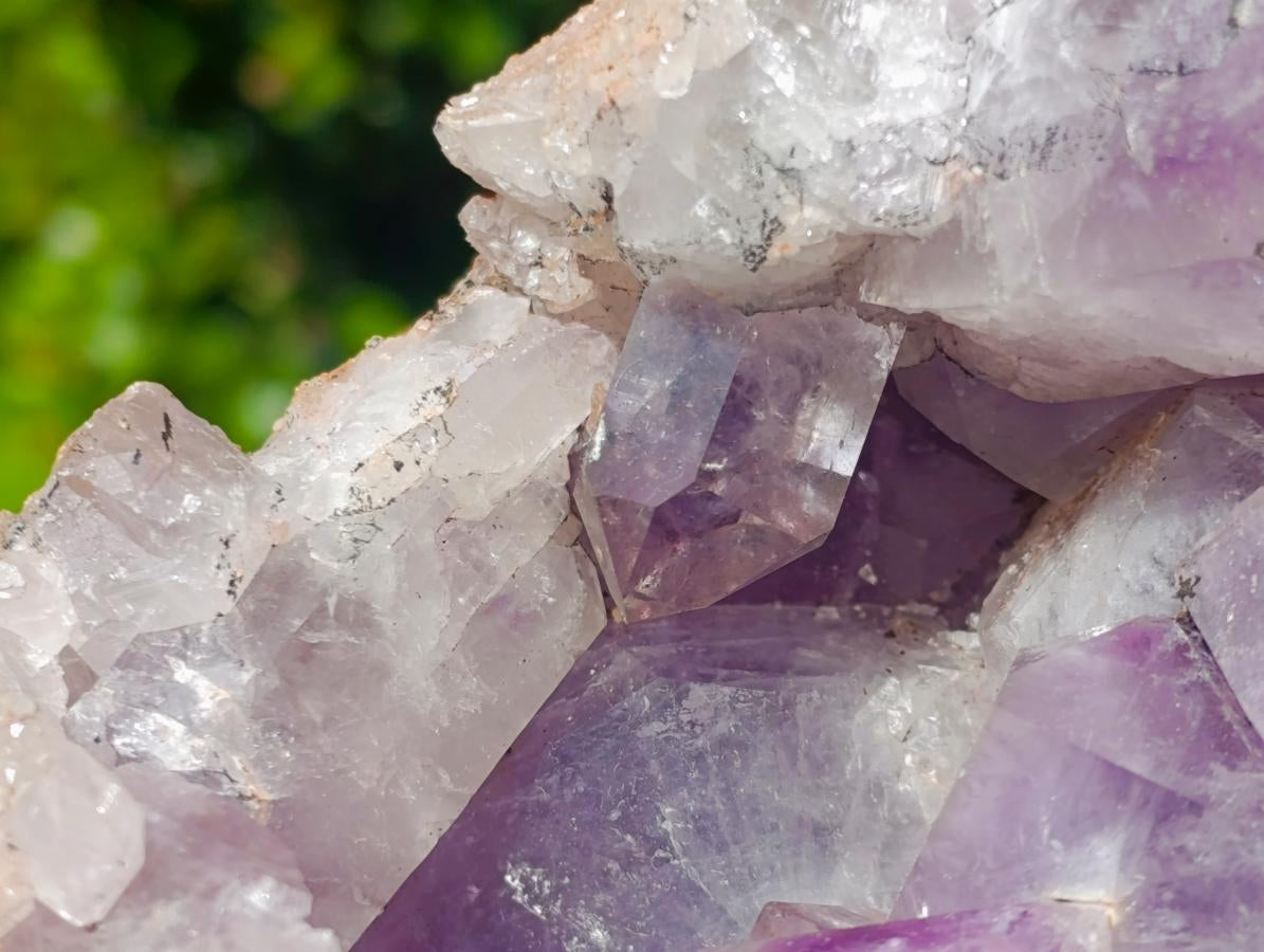 Natural Jacaranda Amethyst Crystal Clusters x 2 From Mumbwa, Zambia - Toprock Gemstones and Minerals 
