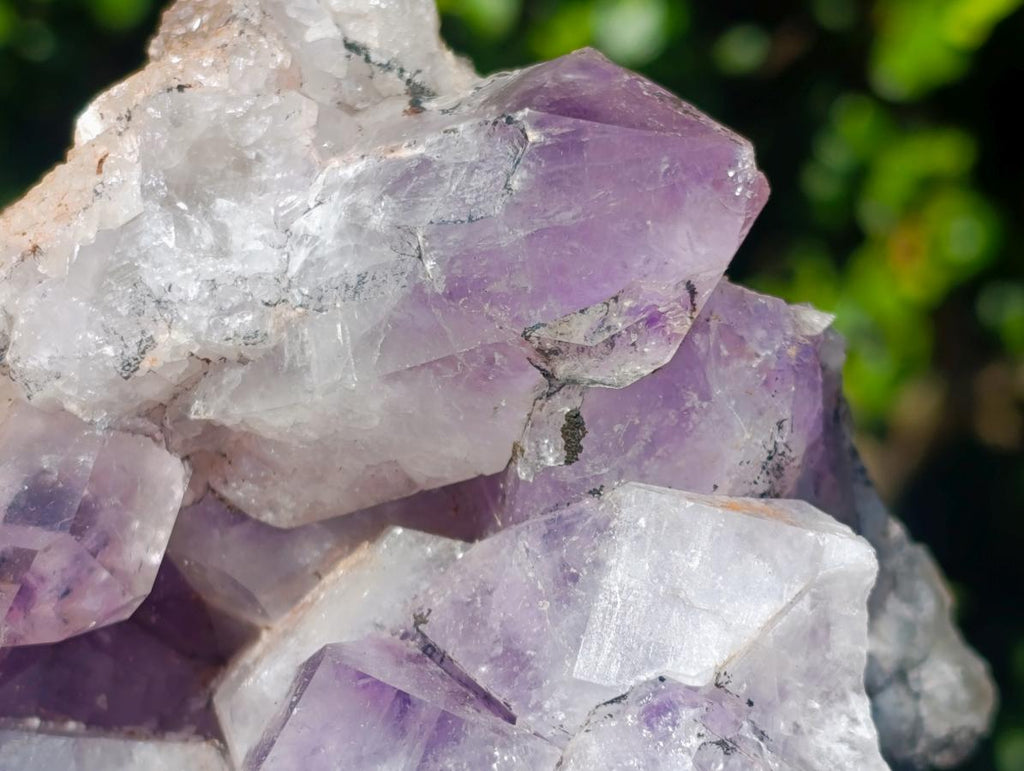 Natural Jacaranda Amethyst Crystal Clusters x 2 From Mumbwa, Zambia - Toprock Gemstones and Minerals 