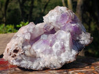 Natural Jacaranda Amethyst Crystal Clusters x 2 From Mumbwa, Zambia - Toprock Gemstones and Minerals 