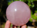 Polished Gemmy Star Rose Quartz Spheres x 3 From Madagascar - Toprock Gemstones and Minerals 