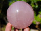 Polished Gemmy Star Rose Quartz Spheres x 3 From Madagascar - Toprock Gemstones and Minerals 