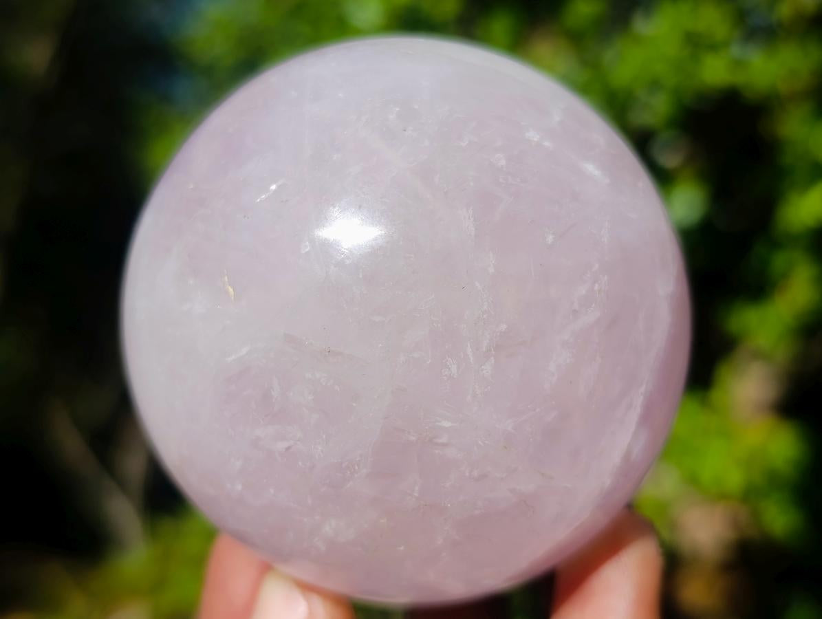 Polished Gemmy Star Rose Quartz Spheres x 3 From Madagascar - Toprock Gemstones and Minerals 