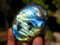 Polished Labradorite Palm Stones x 20 From Madagascar - Toprock Gemstones and Minerals 