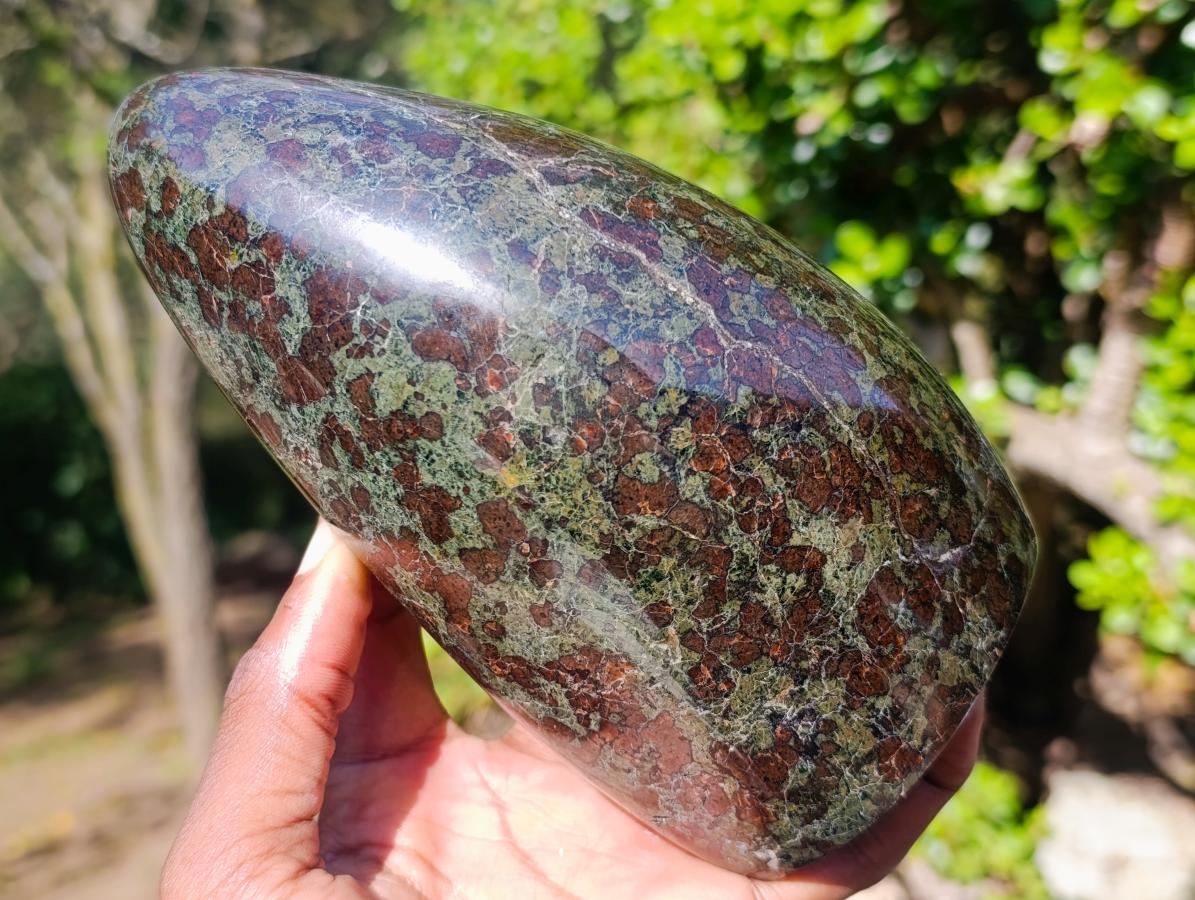 Polished Eclogite Standing Display Pieces x 1 From Northern Cape, South Africa - Toprock Gemstones and Minerals 