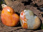 Polished Polychrome Jasper Hearts x 3 From NW Coast, Madagascar - Toprock Gemstones and Minerals 