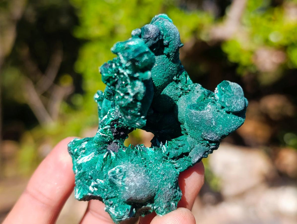 Natural Silky Malachite Specimens x 12 From Kasompe, Congo - Toprock Gemstones and Minerals 