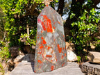 Polished XL Bloodstone Display Crystal Point x 1 From Swaziland - Toprock Gemstones and Minerals 