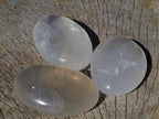 Polished Girasol Pearl Quartz Palm Stones x 24 From Ambatondrazaka, Madagascar - Toprock Gemstones and Minerals 