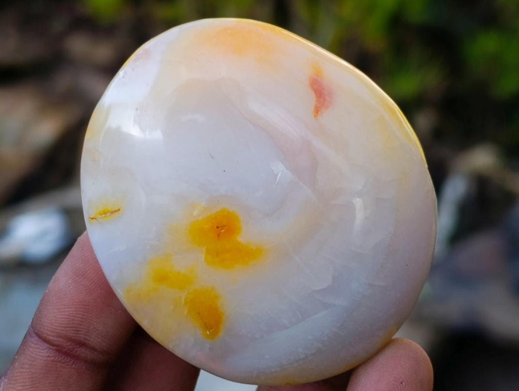 Polished Carnelian Agate Gemstone Galets x 14 From Madagascar - Toprock Gemstones and Minerals 