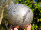 Polished Large Basalt Pharaoh Stone Sphere x 1 From Iron Duke Mine, Zimbabwe - Toprock Gemstones and Minerals 