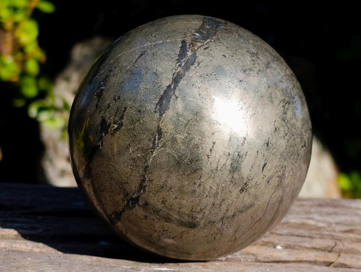 Polished Large Basalt Pharaoh Stone Sphere x 1 From Iron Duke Mine, Zimbabwe - Toprock Gemstones and Minerals 
