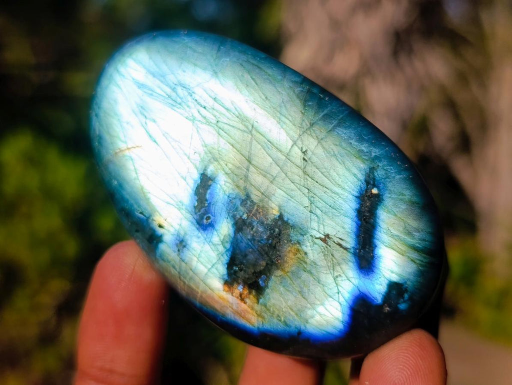 Polished Labradorite Palm Stones x 24 From Madagascar - Toprock Gemstones and Minerals 