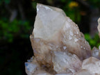 Natural Cascading White Phantom Smokey Luena Quartz Cluster x 1 From Luena, Congo - Toprock Gemstones and Minerals 