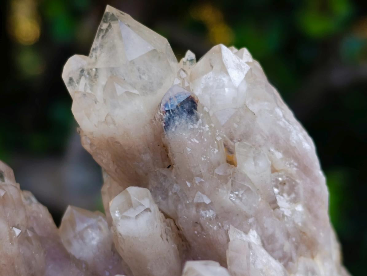 Natural Cascading White Phantom Smokey Luena Quartz Cluster x 1 From Luena, Congo - Toprock Gemstones and Minerals 