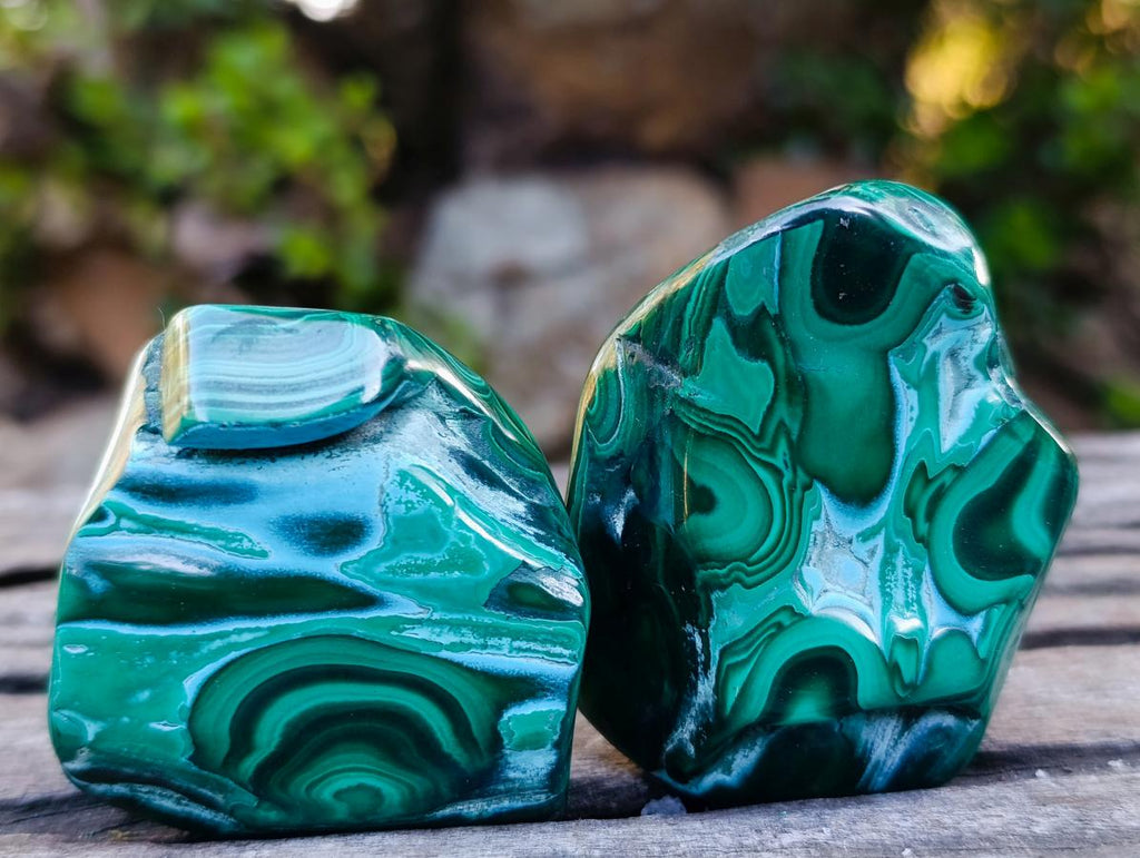 Polished Malacolla Free Forms x 12 From Kulukuluku, Congo - Toprock Gemstones and Minerals 