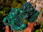 Natural Silky Malachite Specimens x 6 From Kasompe, Congo - Toprock Gemstones and Minerals 