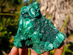 Natural Silky Malachite Specimens x 6 From Kasompe, Congo - Toprock Gemstones and Minerals 